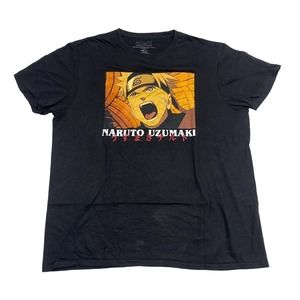 Naruto Shippuden Graphic Tee Thrifted Vintage Style Size L